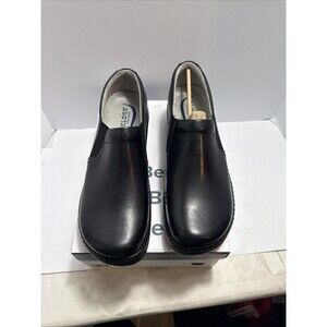 Klogs Naples Shoes Womens 14W Black Leather Nurses Comfort Slip On New